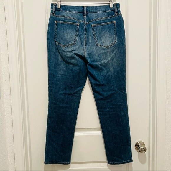 Chico’s So Slimming Velvet Side-Seam Girlfriend Ankle Jeans Women's Sz. 0.5 (6) - Picture 7 of 11